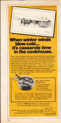 1976 Beef Council Ad "winter winds"