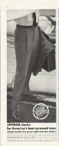 1961 Jaymar Slacks Ad "best-pressed men"