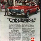 1976 Dodge Aspen Ad "Unbelievable" ~ (model year 1976)
