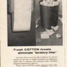 1962 National Cotton Council Ad "Fresh Cotton towels"