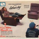 1961 Berkline Chairs Ad "Give Dad Comfort"