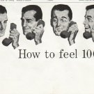 1958 Bell Telephone System Ad "feel 100% better"