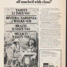 1976 American Express Ad "All splashed with sun"