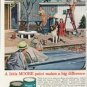 1961 Benjamin Moore Ad "A little MOORE paint"