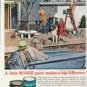1961 Benjamin Moore Ad "A little MOORE paint"