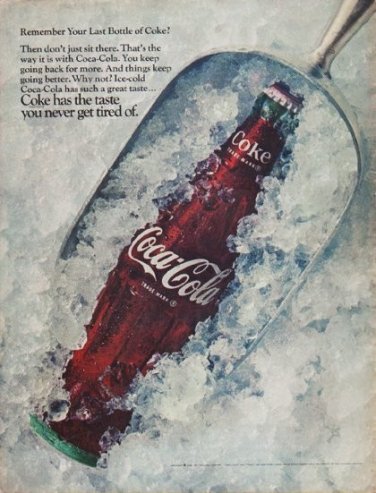 1968 Coca-Cola Ad "Remember Your Last Bottle of Coke?"