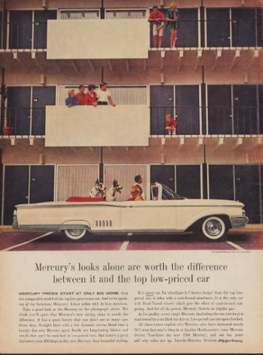 1960 Ford Mercury "Worth The Difference" Ad