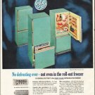 1961 General Electric Ad "No defrosting ever"