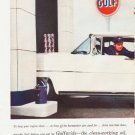 1957 Gulfpride Motor Oil Ad "To keep your engine clean"