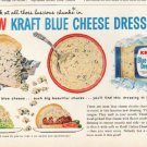 1961 Kraft Ad "Kraft Blue Cheese Dressing"