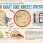 1961 Kraft Ad "Kraft Blue Cheese Dressing"
