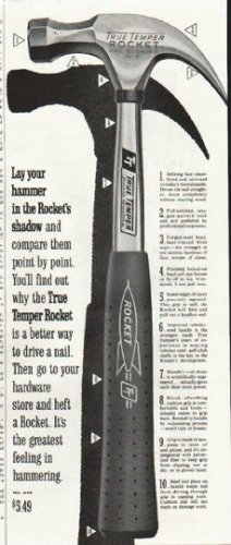 1961 True Temper Ad "Lay your hammer"