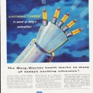 1957 Borg-Warner Ad "Fingers"