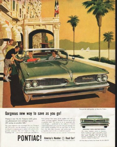 1959 Pontiac Ad "new way to save" ~ (model year 1959)