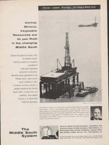 1962 The Middle South System Ad "Resources"