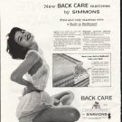 1958 Simmons Mattress Ad "New freedom"