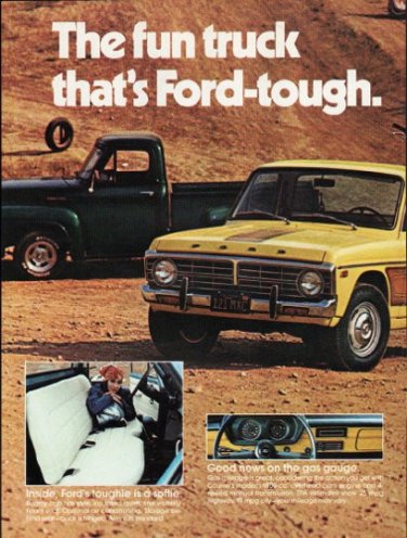 1976 Ford Courier Ad "The fun truck" ~ (model year 1976)