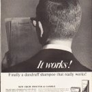 1964 Head & Shoulders Shampoo Ad "It works!"