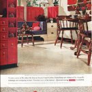 1961 Armstrong Floors Ad "A room comes to life"