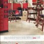 1961 Armstrong Floors Ad "A room comes to life"
