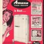 1953 Amana Freezer Ad "Here's Why"