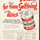 1953 Swift's Shortening Ad "Swift'ning discs"