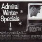 1963 Admiral Television Ad "Winter Specials"