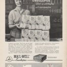 1962 Mail-Well Envelopes Ad "speed up packaging"