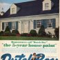 1961 Dutch Boy Ad "the 5-year house paint"
