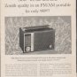 1962 Zenith Radio Ad "for the first time"