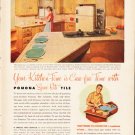 1953 Pomona Tile Ad "Your Kitchen-Time"