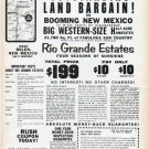 1962 New Mexico Real Estate Ad "Land Bargain"