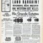 1962 New Mexico Real Estate Ad "Land Bargain"