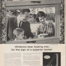 1961 Libbey Owens Ford Ad "Windows bear looking into"