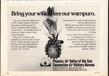 1976 Phoenix Travel Ad "Bring your wife"
