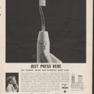 1962 General Electric Ad "Just Press Here"
