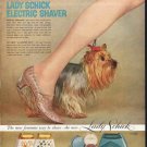 1958 Lady Schick Ad "right in step"