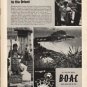 1962 British Overseas Airways Corporation Ad "Jet Bridge"
