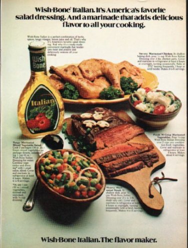 1976 Wish-Bone Dressing Ad "America's favorite"