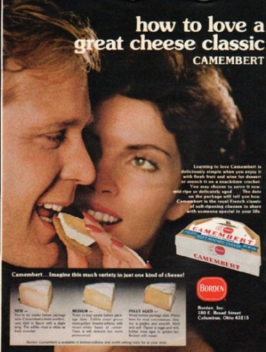 1976 Borden Ad "great cheese classic"