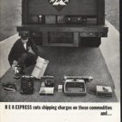 1962 Railway Express Agency Ad "cuts shipping charges"