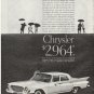 1961 Chrysler Ad "spread the news" ~ model year 1961