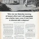 1962 Scotts Lawn Care Ad "one Saturday morning"