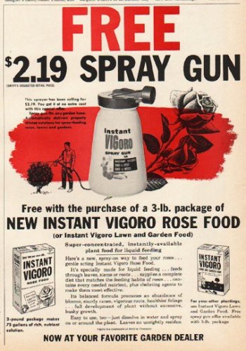 1961 Vigoro Ad "Spray Gun"