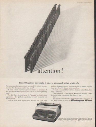 1962 Remington Rand Ad "attention"