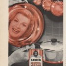 1961 Cameo Copper Cleaner Ad "Makes Copper Gleam"