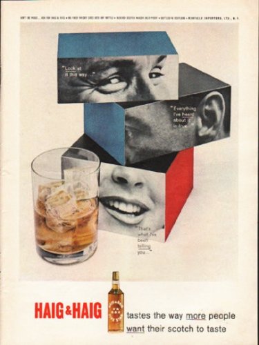 1962 Haig & Haig Ad "Look at it this way"