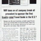 1964 Mobil Travel Guide Ad "break all precedent"