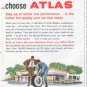 1961 Atlas Tires Ad "When the choice is yours"