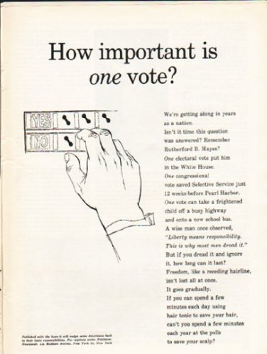 1962 Newsweek PSA Ad "How important"